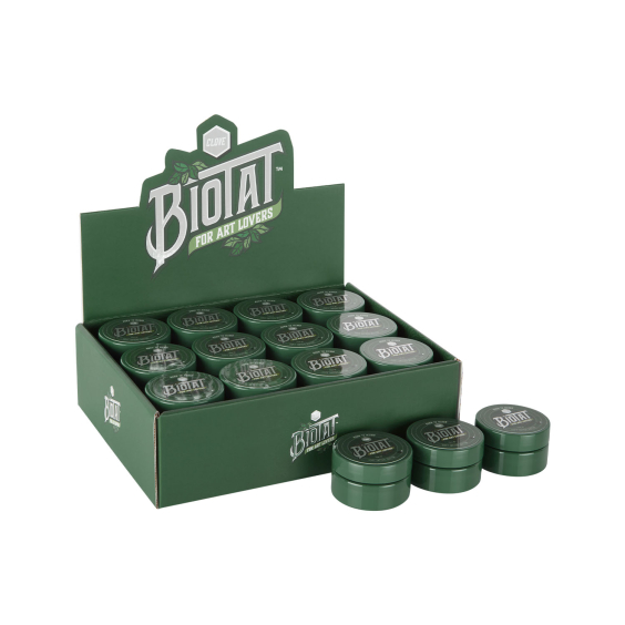 Æske med 24 BIOTAT Tattoo Clove Soft Butter 25ml Studio Display