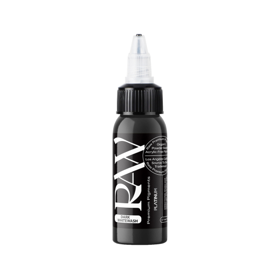 Raw Pigments Platinum - Dark Whitewash Tatoveringsblæk - 30ml
