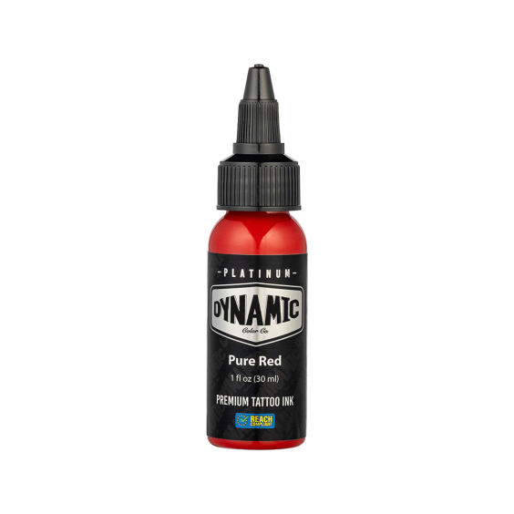 Platinum by Dynamic Tatoveringsblæk - Pure Red 30 ml
