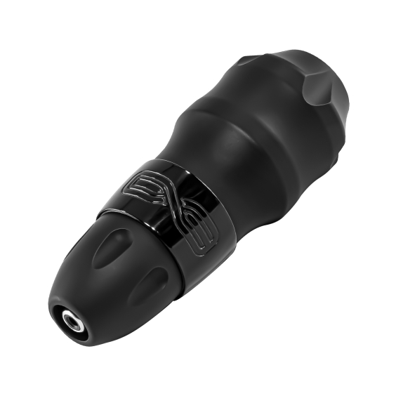 FK Irons EXO tatoveringsmaskine - trådløs Black Ops - RCA Bolt +2 x Power Bolts