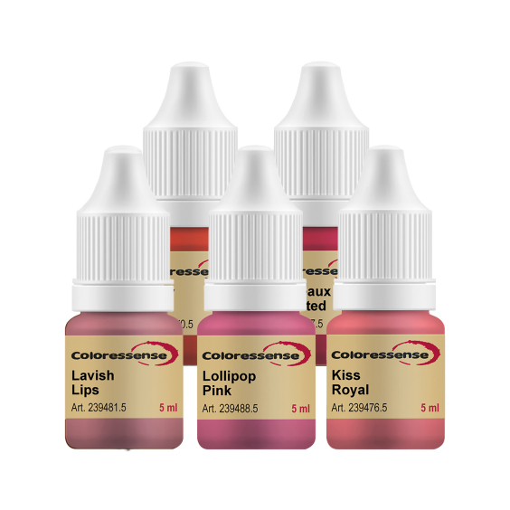 Goldeneye - Coloressense Starter Lip Blush-sæt - 5x 5 ml