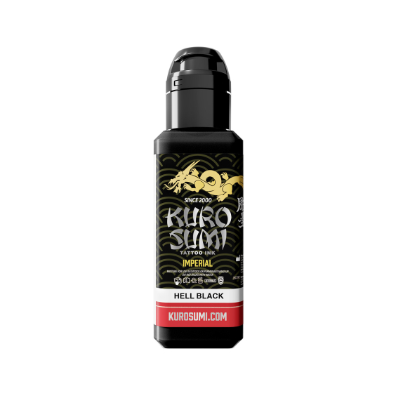 Kuro Sumi Imperial tatoveringsblæk - Hell Black 44 ml