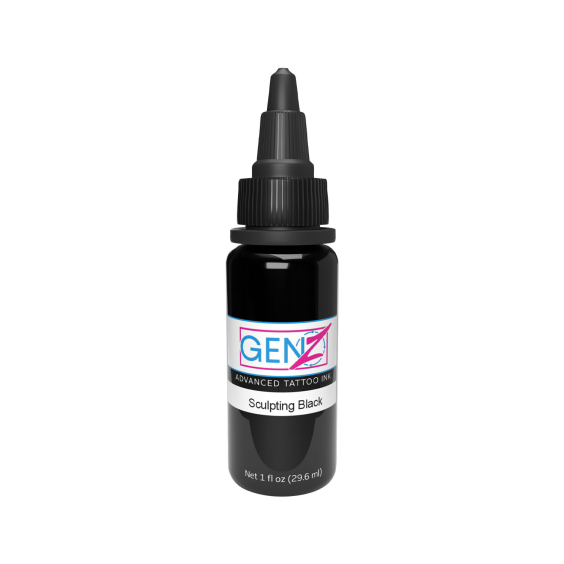 Intenze Ink Gen-Z Bob Tyrrell avancerede sorte og grå - Sculpting Black 30 ml (1 oz)