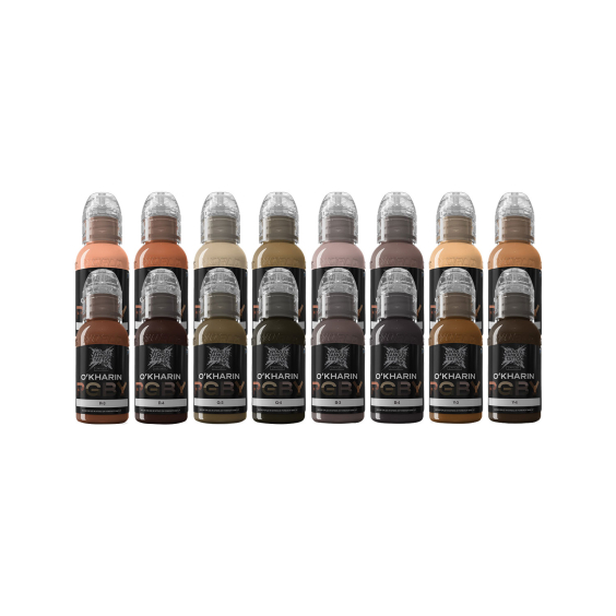 World Famous Limitless tatoveringsblæk - Sasha O'Kharin RGBY Set - 16x 30 ml