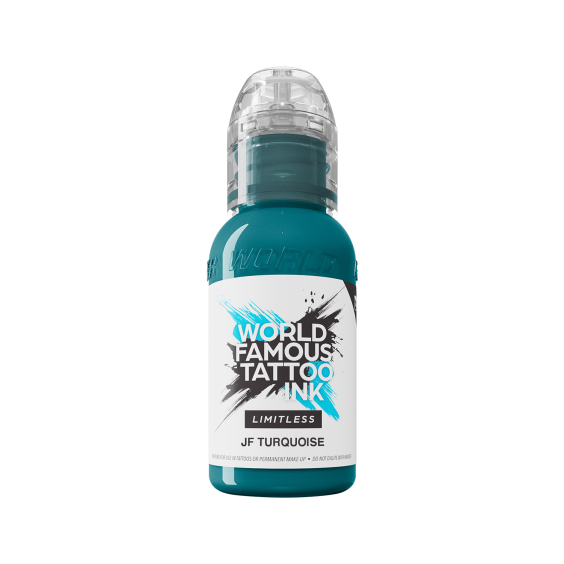 World Famous Limitless tatoveringsblæk - JF turkis 30 ml