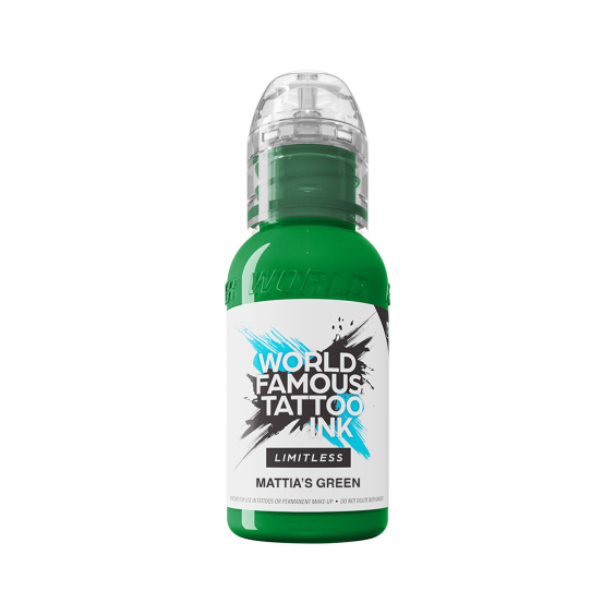 World Famous Limitless Tatoveringsblæk - Mattia's Green 30 ml