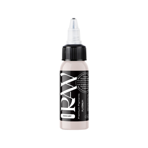 Raw Pigments Platinum - Mercury Tatoveringsblæk - 30ml