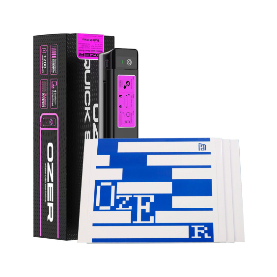 OZER Trådløs Quick Thermal Stencil Printer + Æske med 100 OZER Termisk overførselspapir