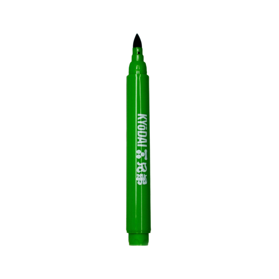 Pakke med 5 Kyodai penselpenne med fast spids - Midori Green