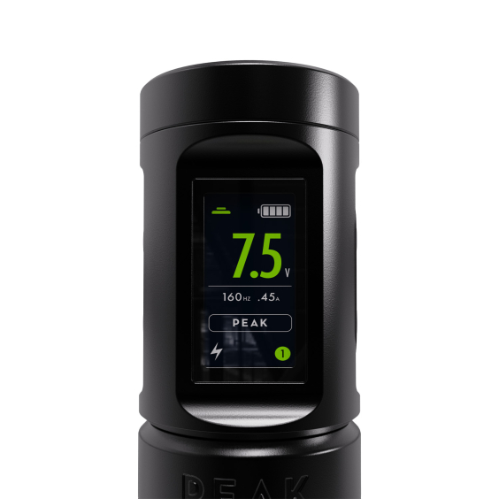 Batteri til Peak Solice Pro V2 Trådløs penmaskine - Matslebet sort