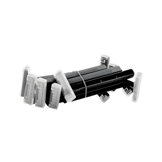 Box of 100 Saferly Dobbeltbladede engangsskrabere