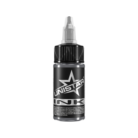 UNISTAR Colours™ blæk - Solid grå #4 30ml (1oz)