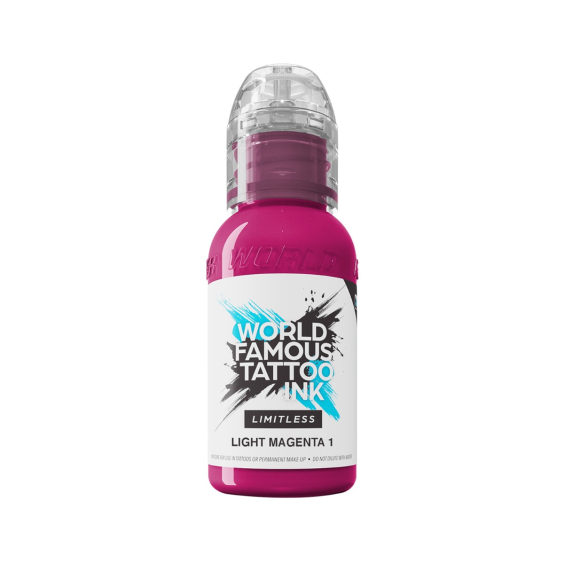 World Famous Limitless tatoveringsblæk - Light Magenta 1 30ml
