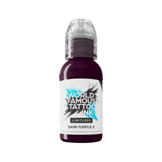 World Famous Limitless tatoveringsblæk - Dark Purple 2 30 ml