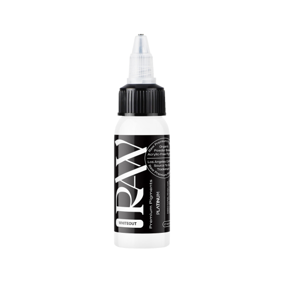 Raw Pigments Platinum - Whiteout Tatoveringsblæk - 30ml
