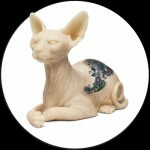 Tatuerbar Sphynxkatt & Inkenstein i silikone